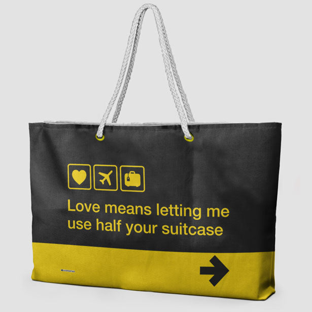 Love means ... - Weekender Bag - Airportag