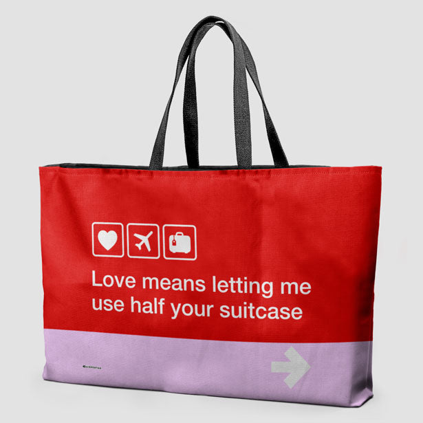 Love means ... - Weekender Bag - Airportag