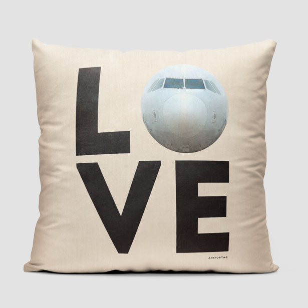 Love Plane - Throw Pillow - Airportag