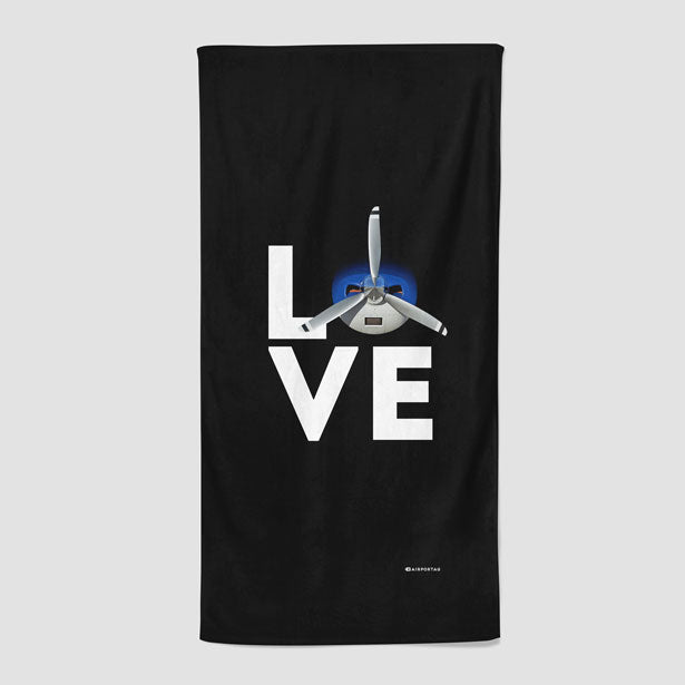 Love Propeller - Beach Towel - Airportag