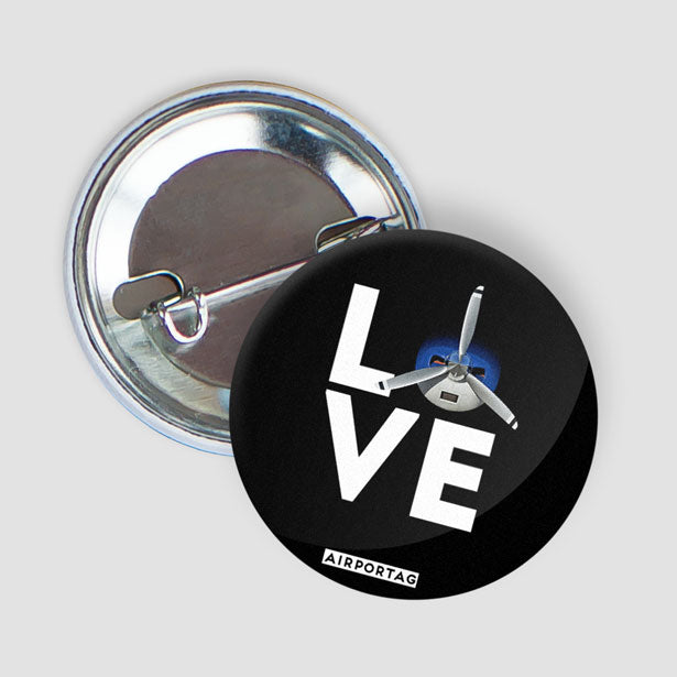 Love Propeller - Button - Airportag