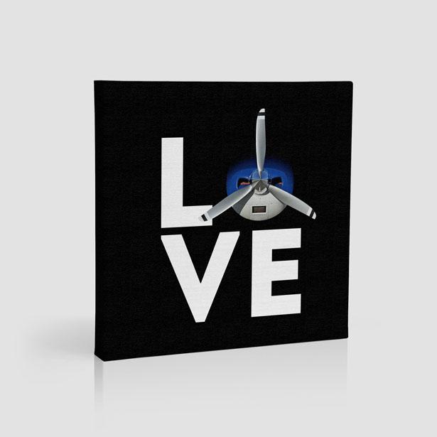 Love Propeller - Canvas - Airportag