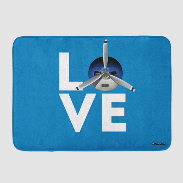 Love Propeller - Bath Mat - Airportag