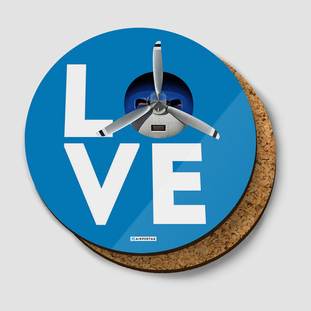 Love Propeller - Coaster - Airportag