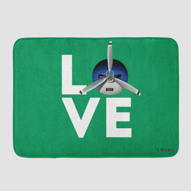 Love Propeller - Bath Mat - Airportag