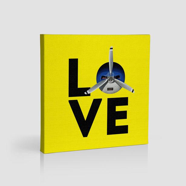 Love Propeller - Canvas - Airportag