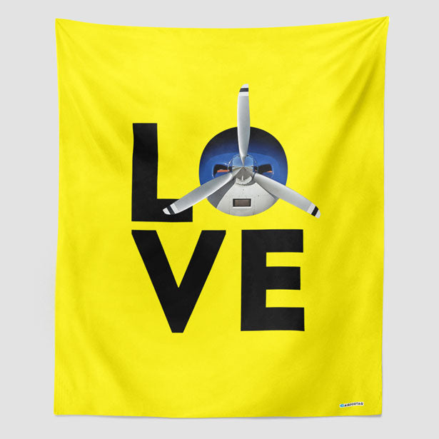 Love Propeller - Wall Tapestry - Airportag