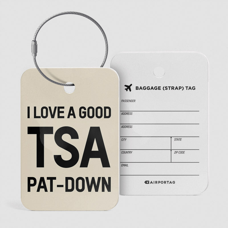 J'aime une bonne vérification TSA - Étiquette de bagage
