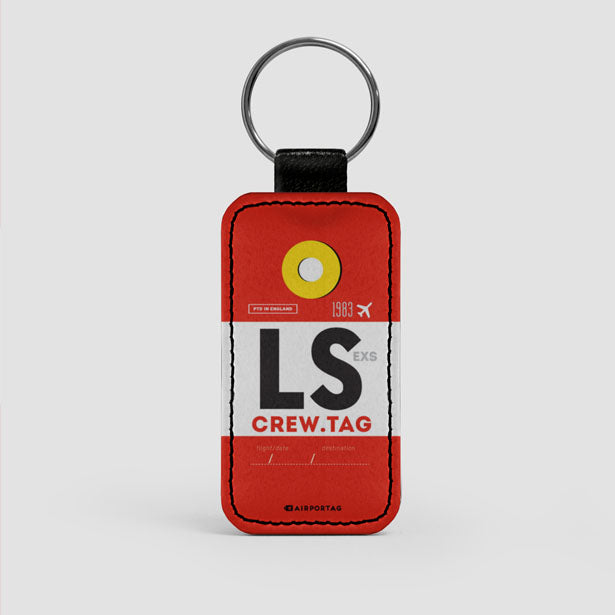 LS - Leather Keychain - Airportag