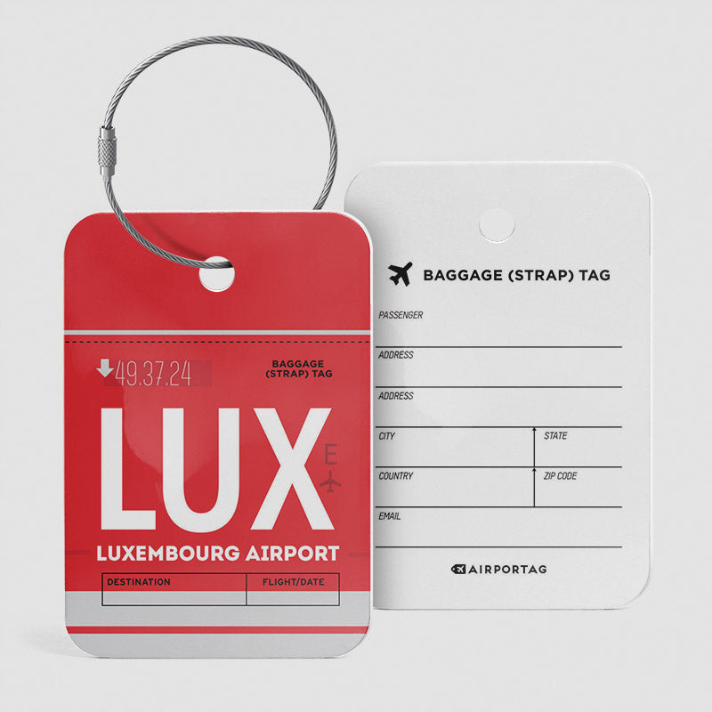 LUX - Étiquette de bagage