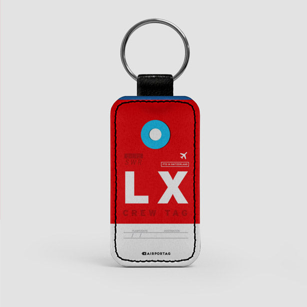 LX - Leather Keychain - Airportag