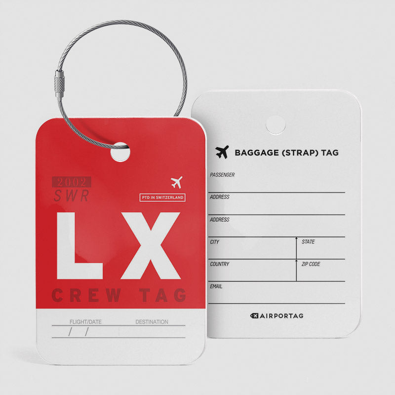 LX - Étiquette de bagage
