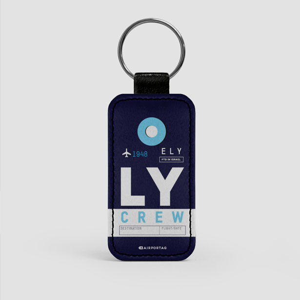 LY - Leather Keychain - Airportag