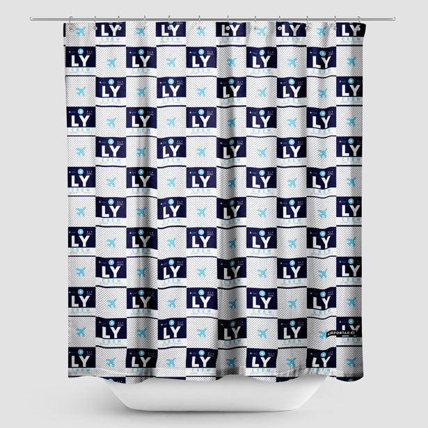 LY - Shower Curtain - Airportag
