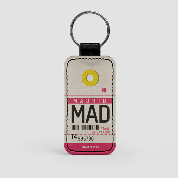 MAD - Leather Keychain - Airportag