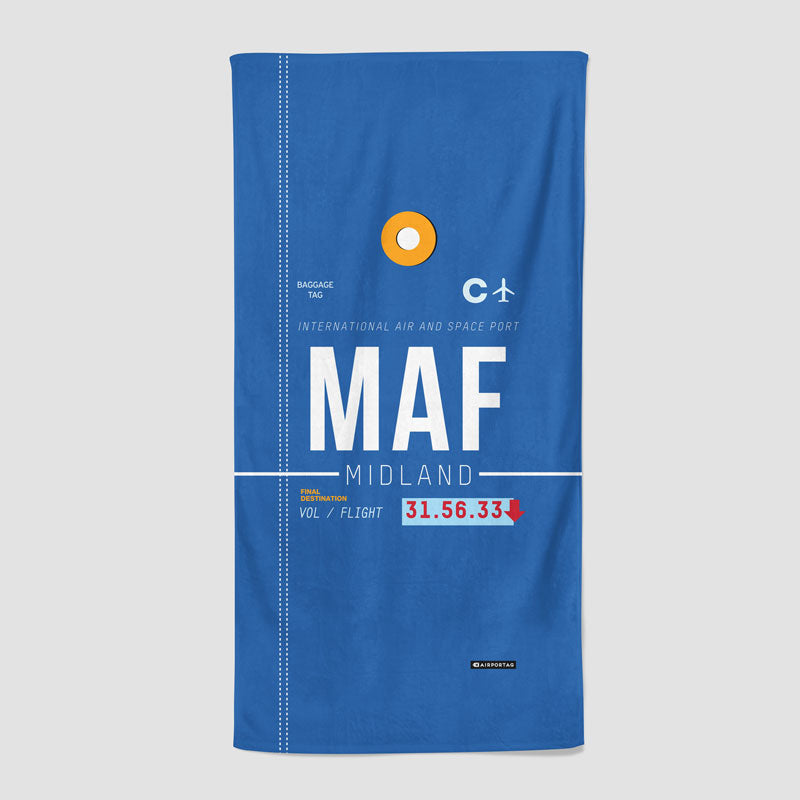 MAF - Beach Towel - Airportag
