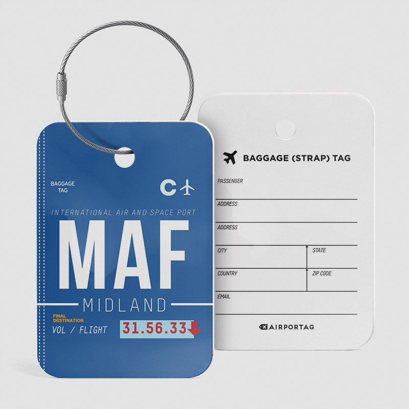 MAF - Étiquette de bagage