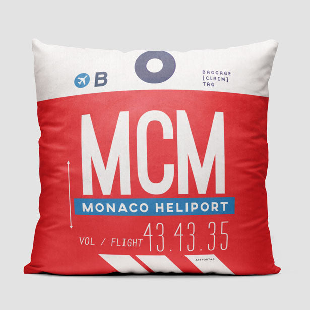 MCM - Throw Pillow - Airportag