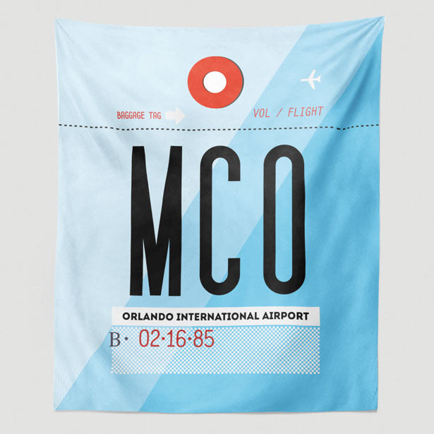 MCO - Wall Tapestry - Airportag