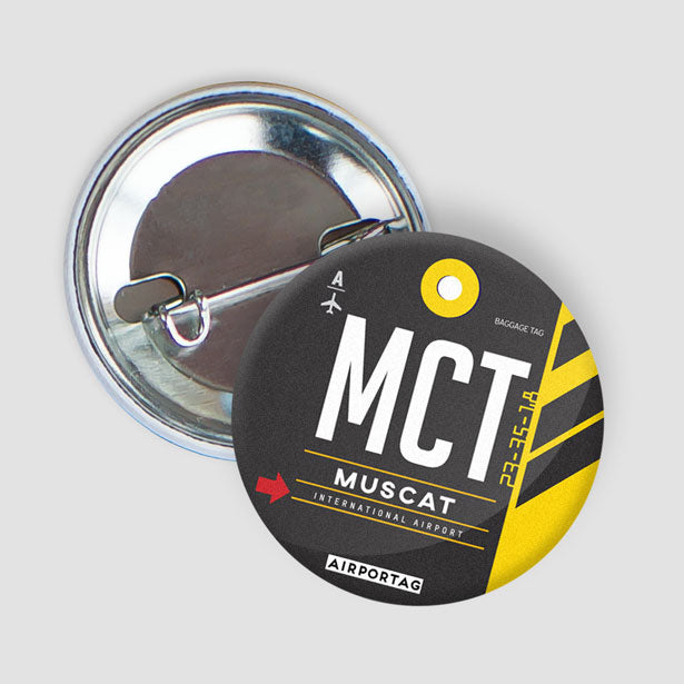 Pinback Button Muscat Intl Airport Muscat Oman IATA Code MCT pinback-button-muscat-intl-airport-muscat-oman-iata-code-mct