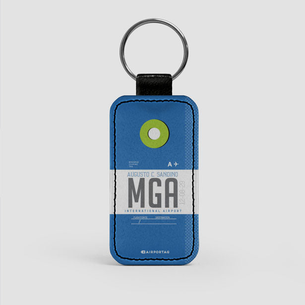 MGA - Leather Keychain - Airportag