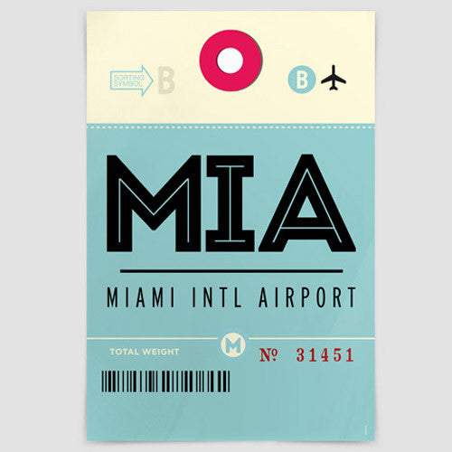 MIA - Poster - Airportag