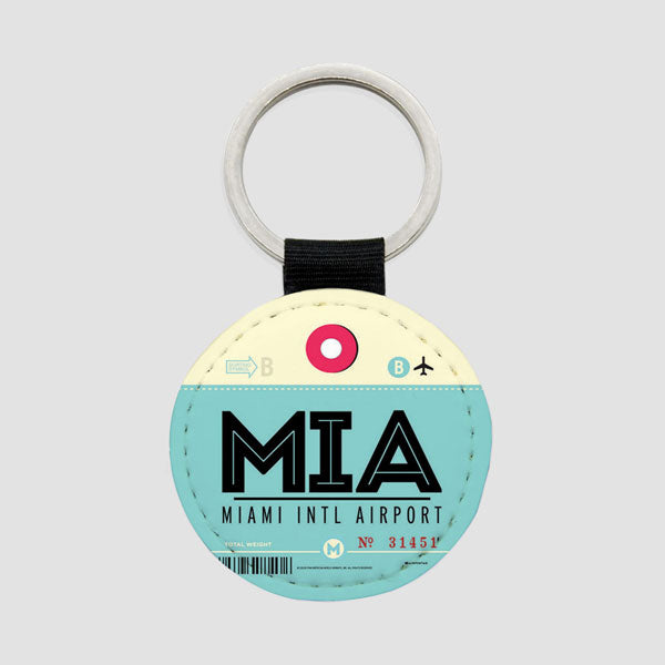 MIA - Round Keychain