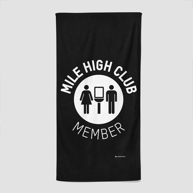 Mile High Club - Beach Towel - Airportag