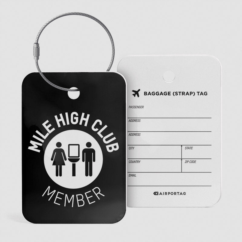 Mile High Club - Luggage Tag