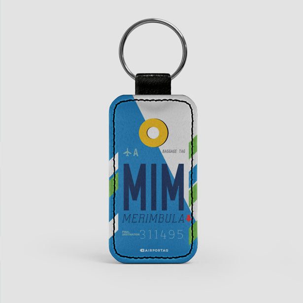 MIM - Leather Keychain - Airportag