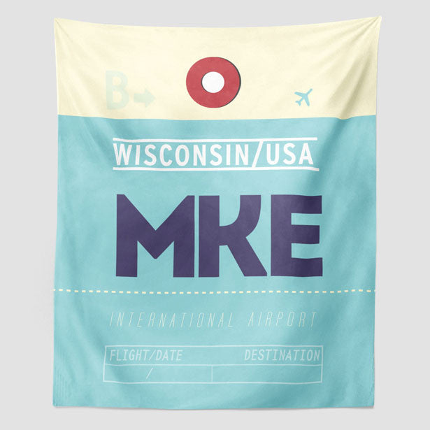 MKE - Wall Tapestry - Airportag