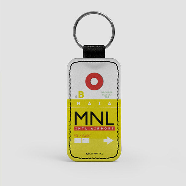 MNL - Leather Keychain - Airportag