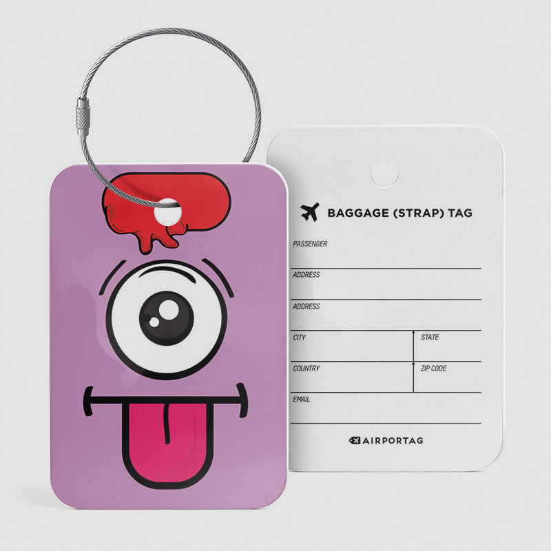 Monster Pink Luggage Tag