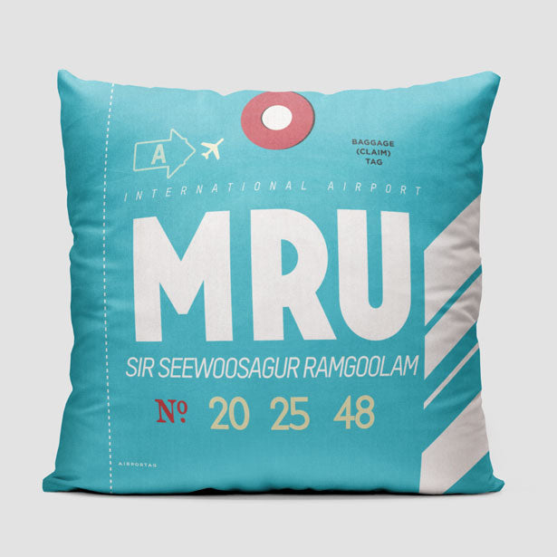 MRU - Throw Pillow - Airportag