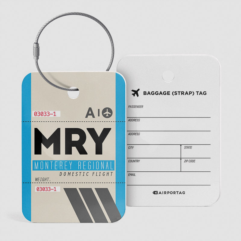 MRY - Étiquette de bagage