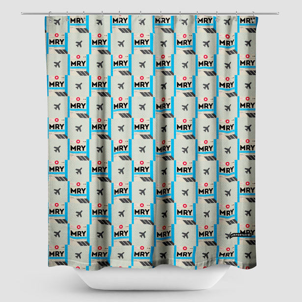 MRY - Shower Curtain - Airportag