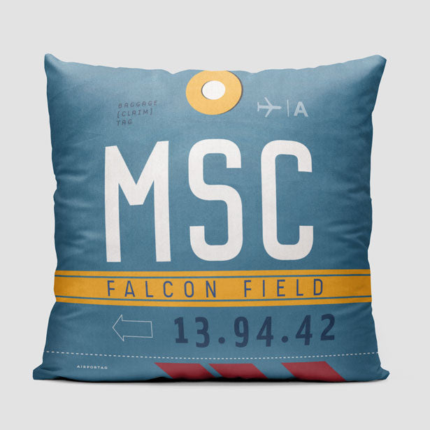 MSC - Throw Pillow - Airportag