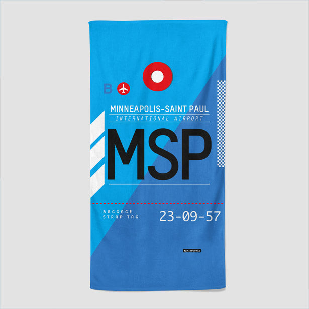 MSP - Beach Towel - Airportag