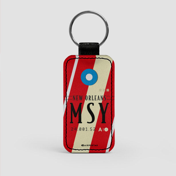 MSY - Leather Keychain - Airportag