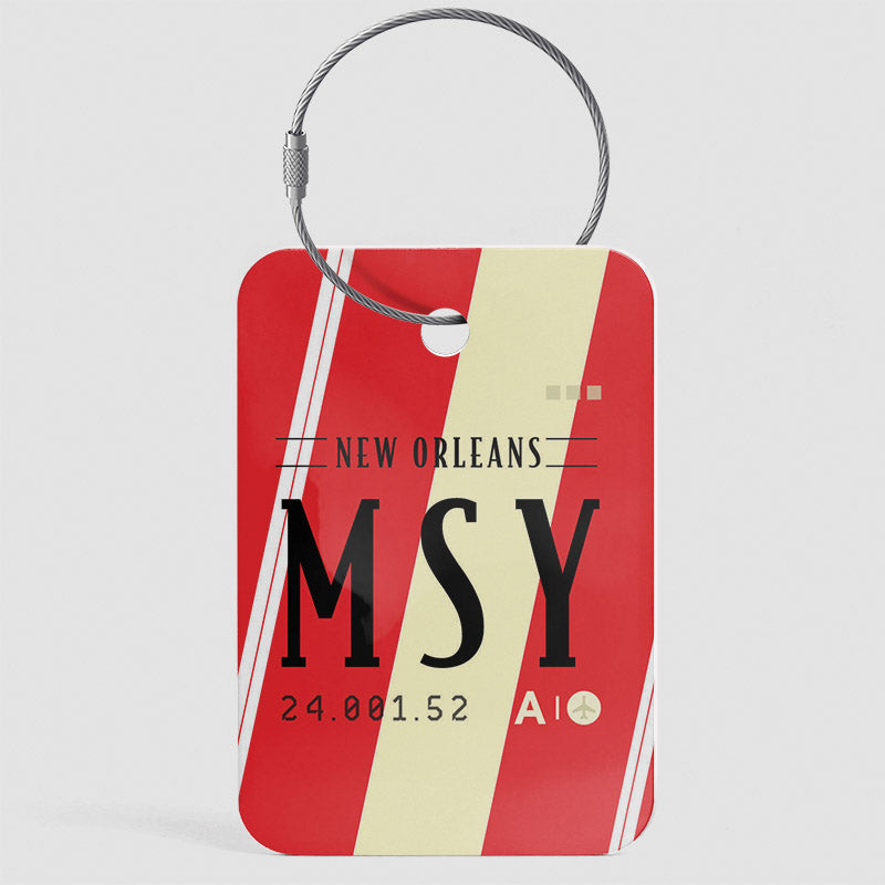 MSY - Étiquette de bagage