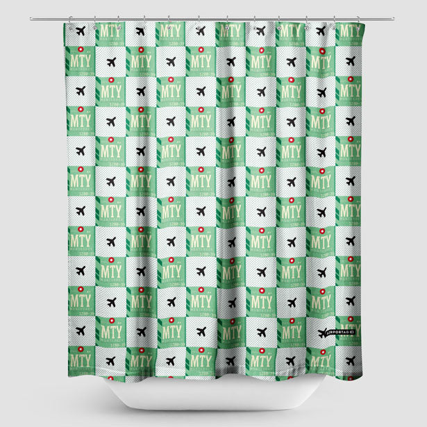MTY - Shower Curtain - Airportag