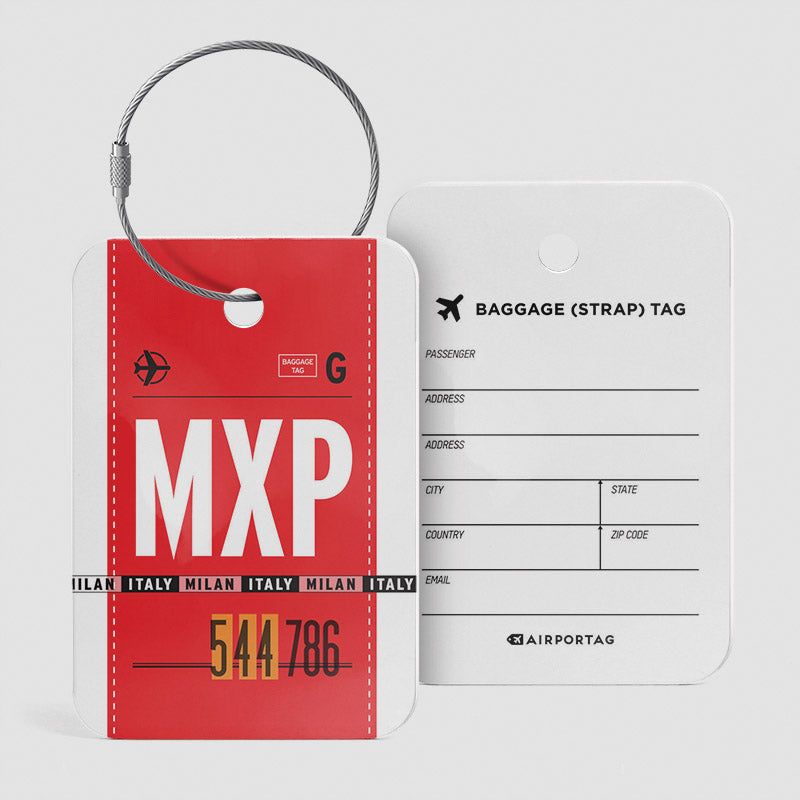 MXP - Étiquette de bagage