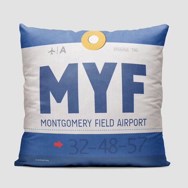 MYF - Throw Pillow - Airportag