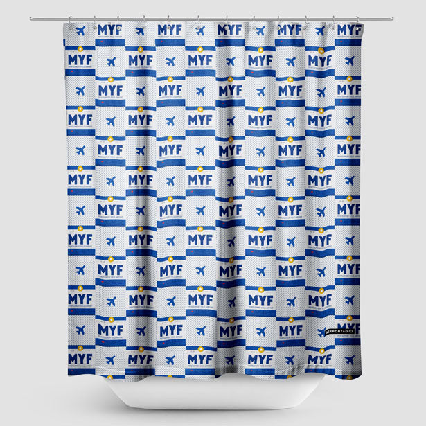 MYF - Shower Curtain - Airportag