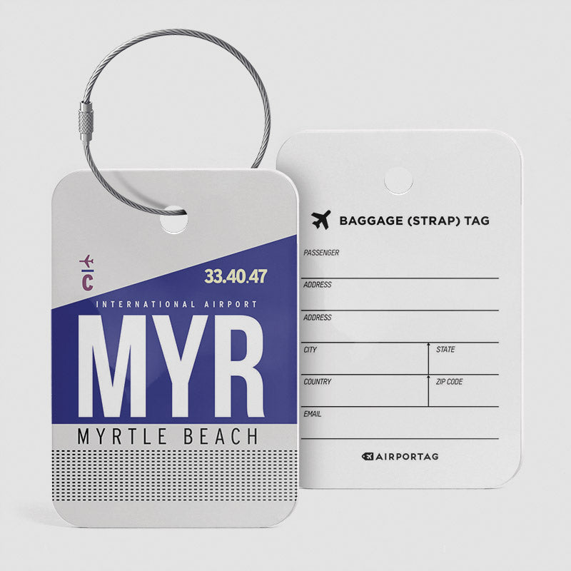 MYR - Étiquette de bagage