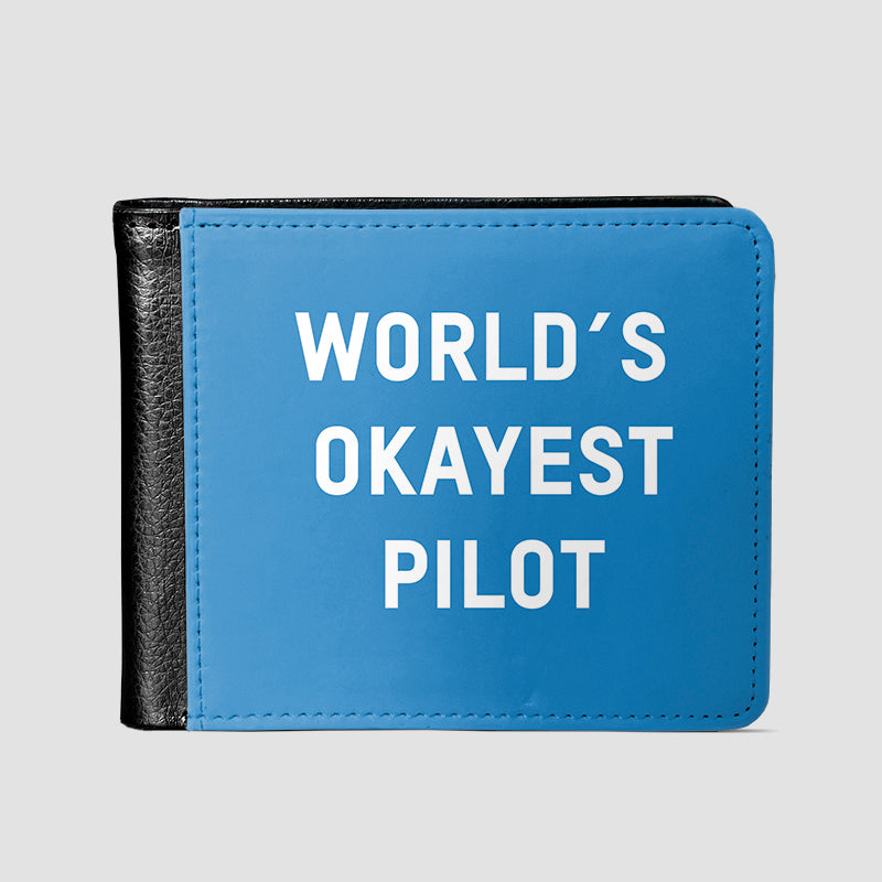 World's Okayest Pilot - Men's Wallet