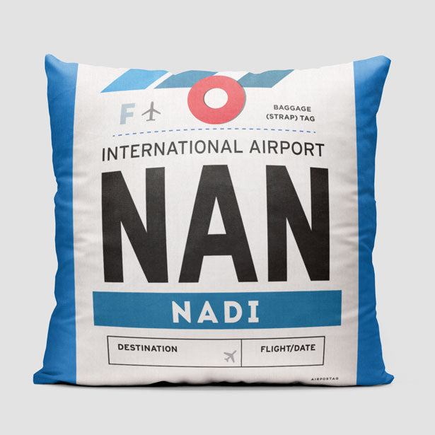 NAN - Throw Pillow - Airportag