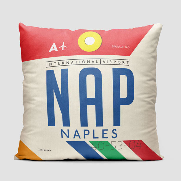 NAP - Throw Pillow - Airportag