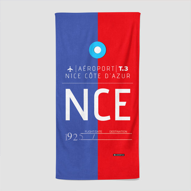 NCE - Beach Towel - Airportag