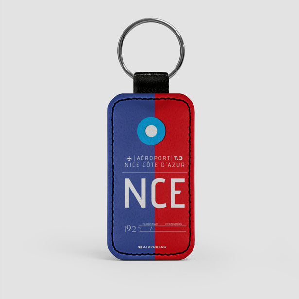 NCE - Leather Keychain - Airportag